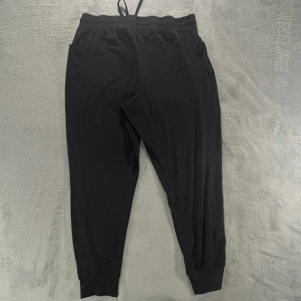 Athletic Works Womens Black Jogger Pants Elastic Waist Drawstring Pockets Size M